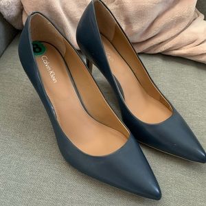 Navy Calvin Klein heels